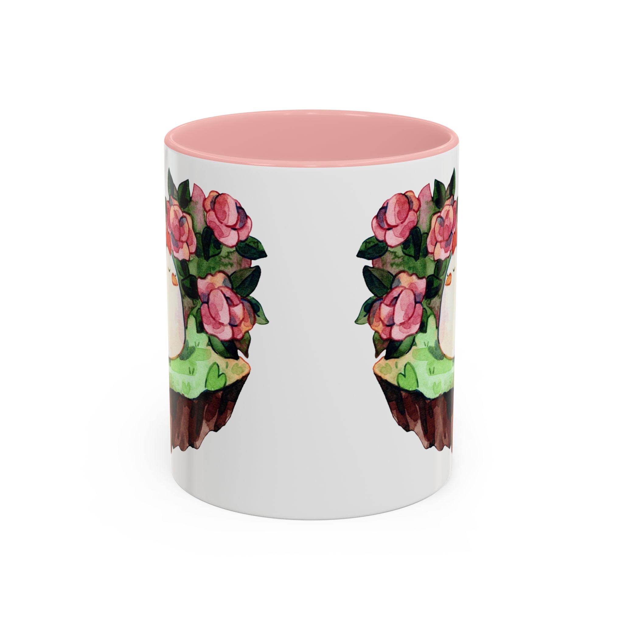 Sleeping Chicken in a patch of Roses Coffee Mug – Cute Watercolor Mug (11/15oz)