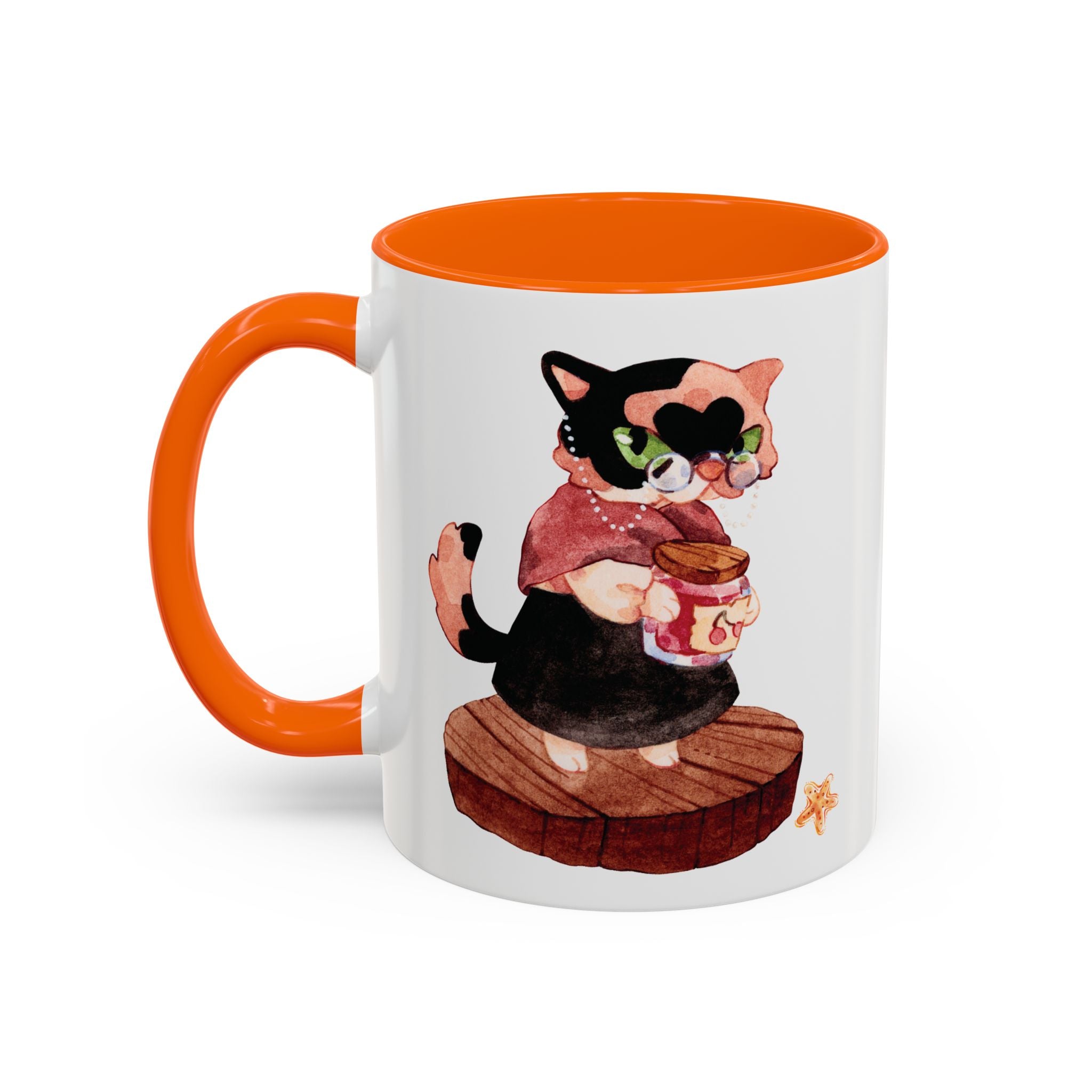 Grandma Cat Coffee Mug — Cute Watercolor Mug (11/15oz)