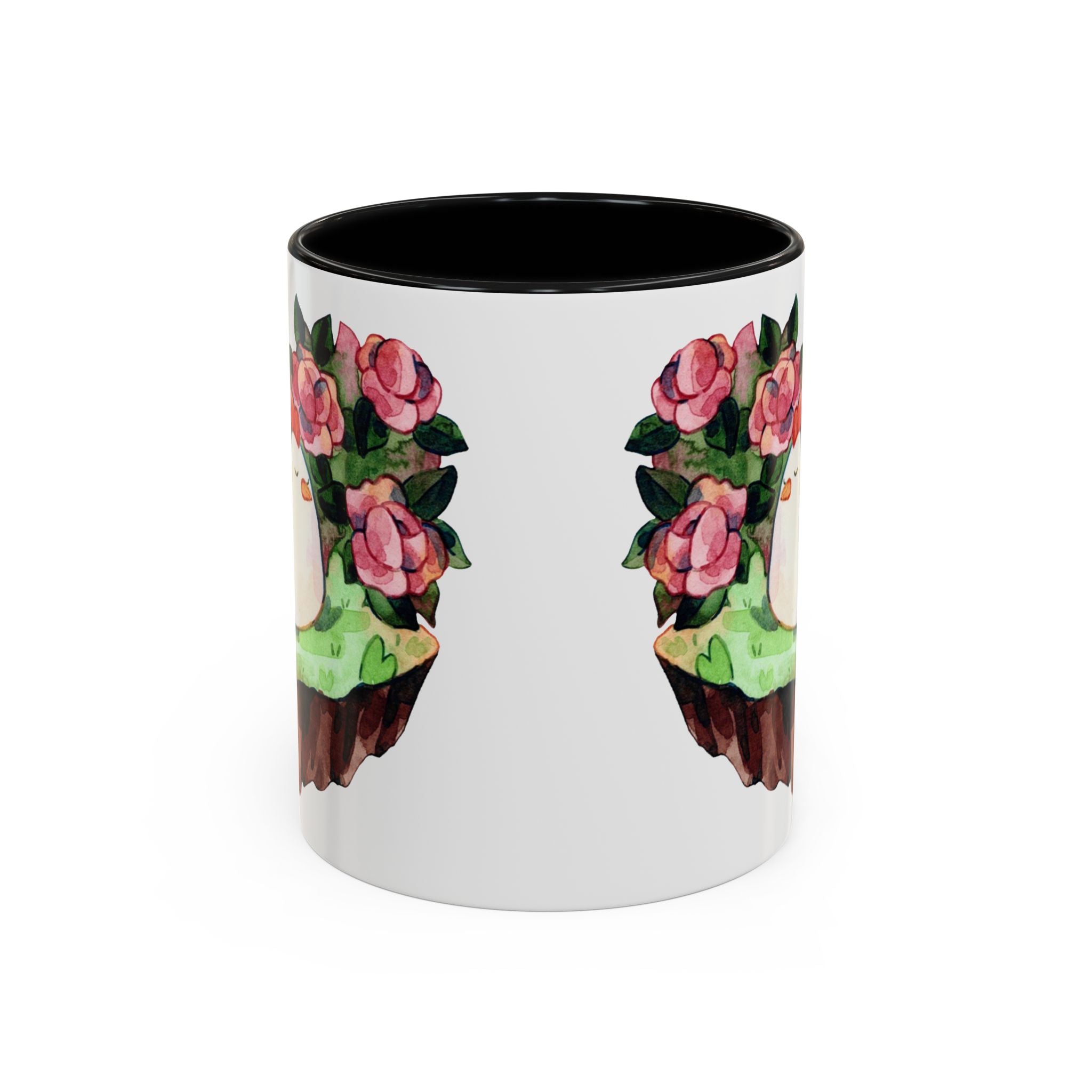 Sleeping Chicken in a patch of Roses Coffee Mug – Cute Watercolor Mug (11/15oz)