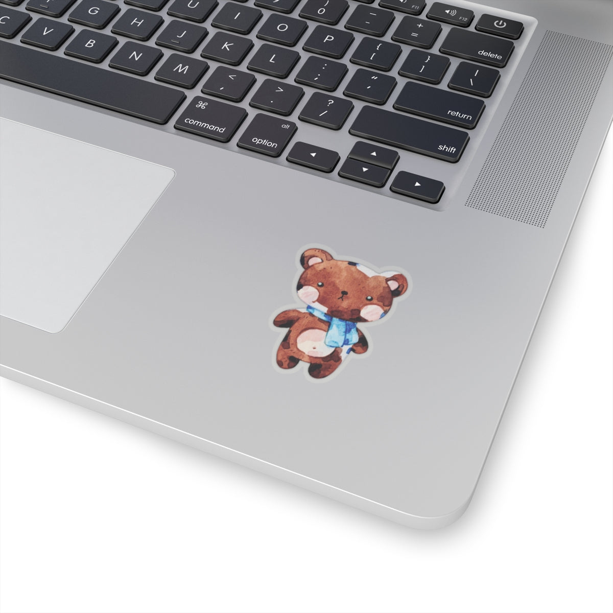 Teddy Bear — Cute Watercolor Kiss-Cut Sticker