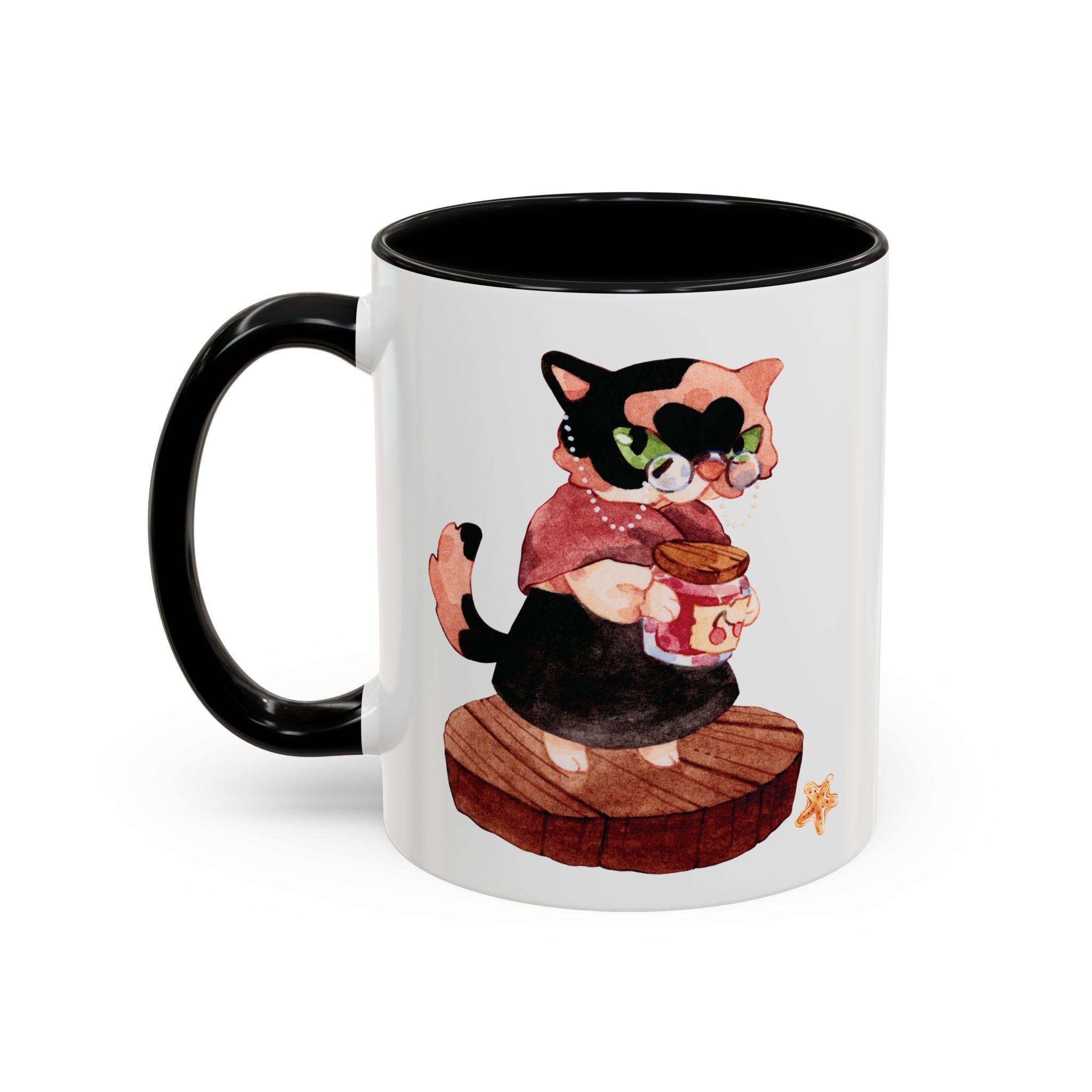 Grandma Cat Coffee Mug — Cute Watercolor Mug (11/15oz)