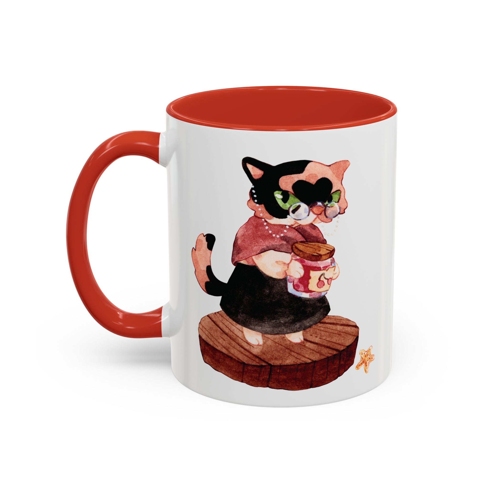 Grandma Cat Coffee Mug — Cute Watercolor Mug (11/15oz)