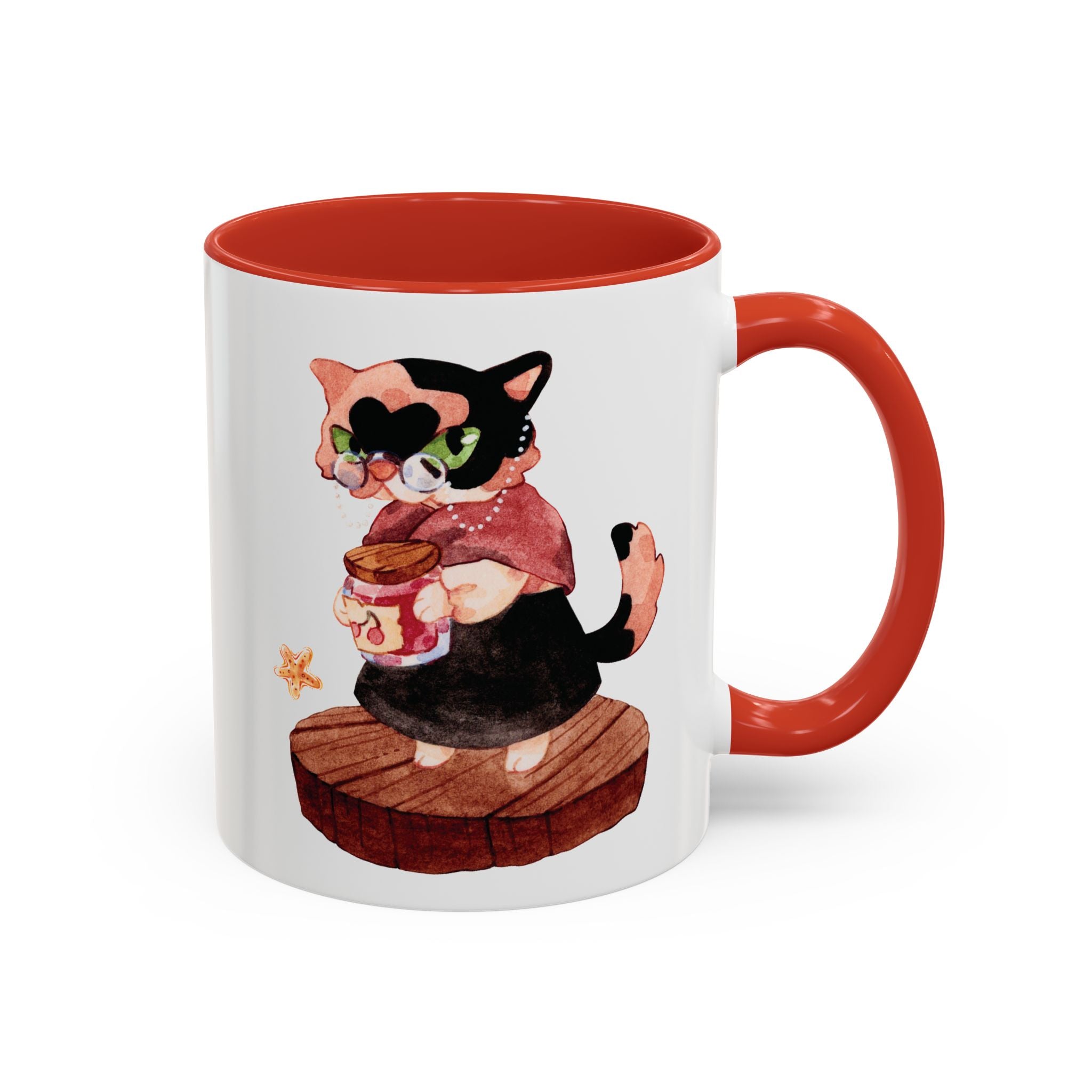 Grandma Cat Coffee Mug — Cute Watercolor Mug (11/15oz)