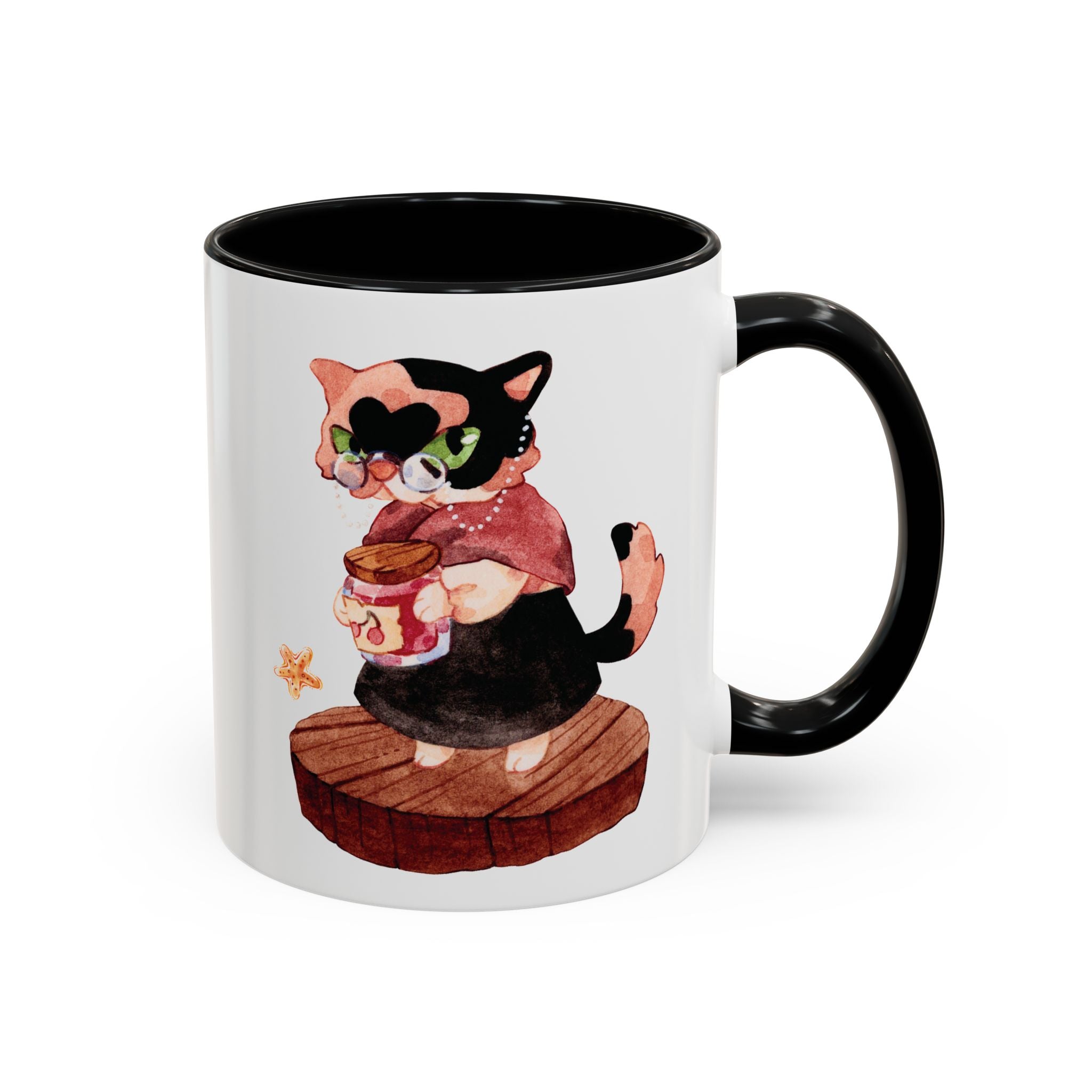Grandma Cat Coffee Mug — Cute Watercolor Mug (11/15oz)
